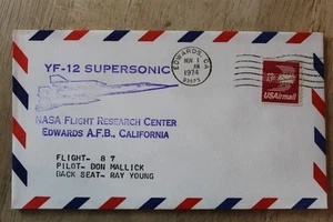 YF-12 SUPERSONIC NASA - TEST FLIGHT #87 NOV 1 1974 EDWARDS PILOT MALLICK - Picture 1 of 1