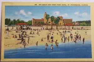 Florida FL St Petersburg Spa Beach Vinoy Park Hotel Postcard Old Vintage Card PC - Picture 1 of 2