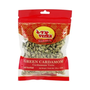 Verka Green Cardamom Pods 100g Packaging Indian Aromatic Spice for Chai/Biryani - Picture 1 of 2