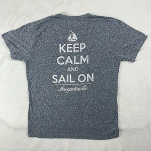 Jimmy Buffet MARGARITAVILLE Keep Calm & Sail On KCCO Hemd grau Erwachsene Medium gebraucht, in einwandfreiem Zustand - Bild 1 von 5