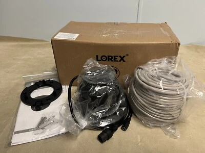 Lorex LNE9242B 4K (8MP) Smart IP Black Dome Security Camera with Listen-in Audio - Image 1 of 4