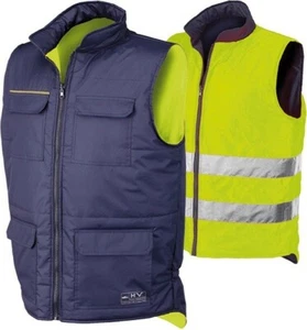 Chaleco multibolsillos reversible azul/amarillo T-M Industrial Starter - Imagen 1 de 1