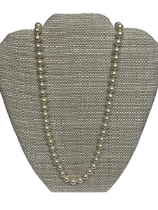 Pearl Necklace 25.5 Inch Japan 10k Gold Clasp - Picture 1 of 5