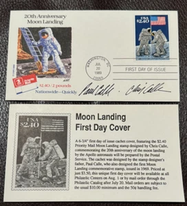#2419 $2.40 Priority Mail , FDC autographed by artists Chris and Paul Calle - Picture 1 of 2