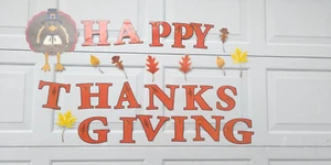 Decorations Holiday Outdoor Happy Thanksgiving Magnetic 26Pcs open box - Picture 1 of 10