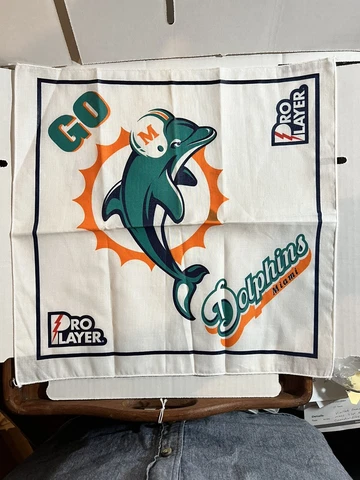 Miami Dolphins Hand Towel  VINTAGE  GREAT for Golf Bags, Bars, or Tailgating Cover