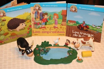 animaux de la ferme collection altaya livre vache hérisson oie taureau livre - Photo 1/4