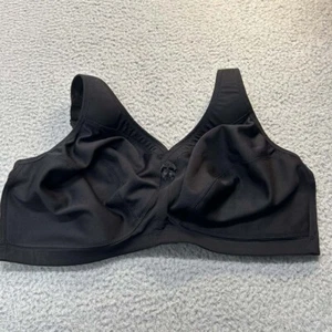 Glamorise Bra 44F Full Coverage 1005 MagicLift Active Support Bra Black - Picture 1 of 9