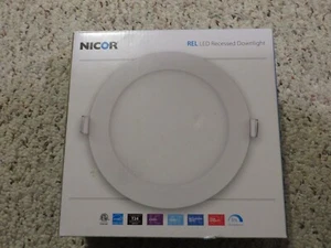 Nicor REL LED Recessed Downlight REL611205KRDWH 5000K - Picture 1 of 4