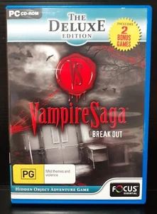Vampire Saga Break Out ~ The Deluxe Edition Hidden Object Game PC CD-ROM ~ VGC - Picture 1 of 4