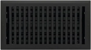 Steel Flat Black Contemporary Floor Register 6"x10" NEW - Picture 1 of 1
