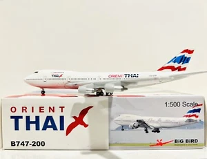 Big Bird/ Herpa Scale 1:500 Orient Thai Boeing 747-200 Reg HS-UTP SOLD OUT - Picture 1 of 3