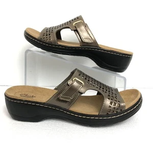 Clarks Collection Sandalen Hayla Samoa Slide beige Freizeit offen Damengröße 10 M - Bild 1 von 13