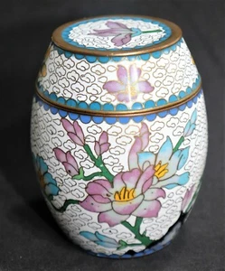 Scatola smaltata, cloisonné molto decorativa - Foto 1 di 4