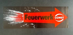 COMET Feuerwerk Plakat A2 Doppelschwinge 70x23cm Pyro Silvester 80er - Bild 1 von 1