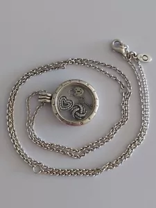 Genuine Pandora Medium Floating Locket With 4 Charms & 60cm Cable Chain Necklace - Picture 1 of 4