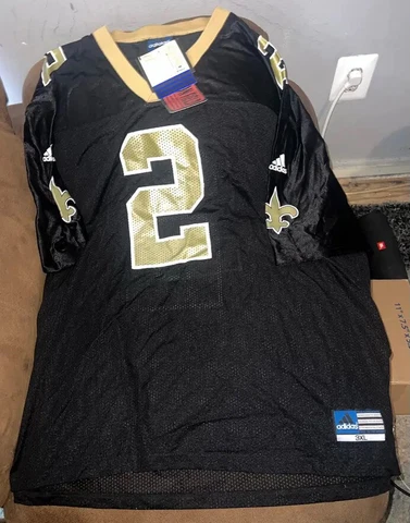 Brooks #2 New Orleans Saints Adidas Men Jersey Black Gold Football NFL Logo 3XL Cover