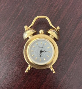 RELOJ DESPERTADOR DE CUARZO XANADU MINIATURA TONO DORADO - Imagen 1 de 4