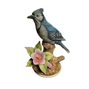 Vintage Blue Jay by Andrea 9386 5.75 x 4" Bird Figurine Collectable - Picture 1 of 3