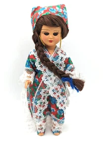 Vintage Colombia 7 Inch Souvenir Collectible Doll with Blinking Eyes - Picture 1 of 9