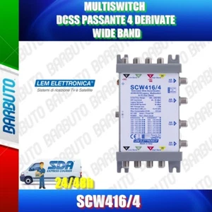 MULTISWITCH DCSS SKY PASSANT 4 DERIVATE WIDE BAND SCW416/4 LEM ELEKTRONIK - Bild 1 von 1
