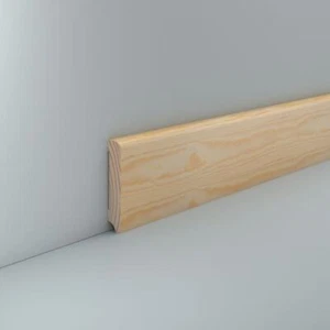 Sockelleiste Holz Kiefer 10 x 60 Klar lackiert Holzleiste Leiste Holz Parkett - Bild 1 von 5