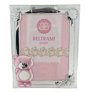 Cornice Bimba Della Collezione Beltrami 3659/4RA Laminato In Argento 22x18.5 cm - Imagen 1 de 2