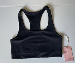 Quince Women's Black Ultra-Soft Performance Sports Bra As XS NWT Racerback - Picture 1 of 11