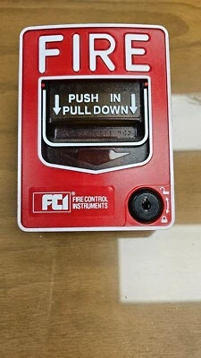 FCI Fire Control Instruments MS-7AF Fire Alarm Addressable Pull Station - Image 1 of 3