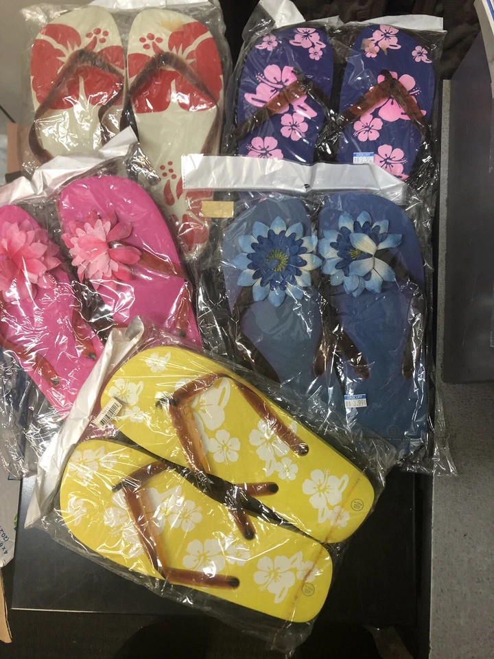 COLORES SURTIDOS TALLAS CHANCLAS SANDALIAS 60 PARES AZUL ROSA AMARILLO BLANCO Unisex Foto 1 de 1