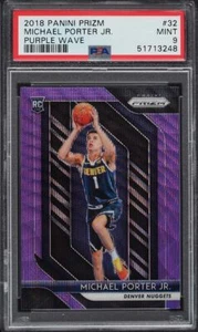 2018 Panini Prizm Purple Wave Michael Porter Jr. #32 Rookie RC - PSA 9 come nuovo - Foto 1 di 2