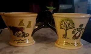 VTG Metlox Poppytrail California Cows Harvest Sugar And Creamer - Picture 1 of 7