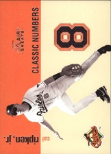 2003 Flair Greats Classic Numbers #8 Cal Ripken - NM-MT