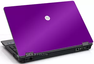 PURPLE Vinyl Lid Skin Cover Decal fits HP ProBook 6550b Laptop - Picture 1 of 1