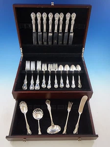 Wild Rose by International Sterling Silver Flatware Set for 8 Service 37 pieces - Picture 1 of 8