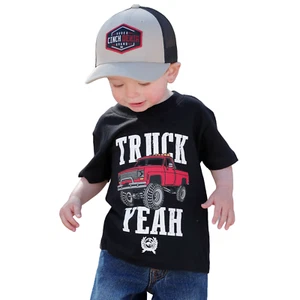 Cinch Youth Boy's Black Truck Yeah T-Shirt MTT7671089 - Picture 1 of 4
