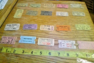 vintage lot collection 20 different old theatre tickets #bt10 - Picture 1 of 3
