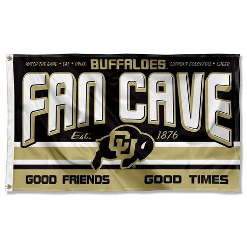 Colorado Buffaloes Fan Man Cave Large Outdoor Flag Cover