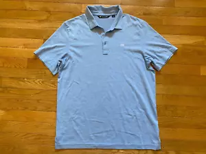 Travis Mathew Mens Sz L Light Blue Soft Pima Cotton Short Sleeve Tshirt - Picture 1 of 4