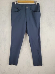 Lululemon Pants Men Size 30x31 ABC Classic Fit Warpstreme Navy Blue LM5970T - Picture 1 of 13