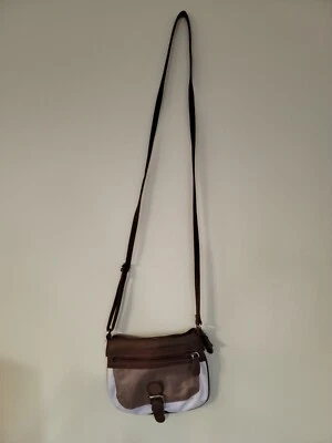 Bolso Bandolera MultiSak Blanco y Marrón Foto 1 de 4