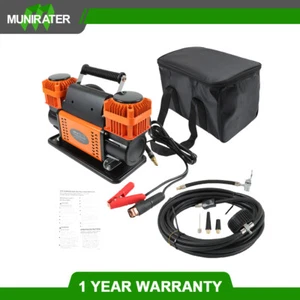 Heavy Duty Dual Cylinder 12V Portable Inflator For Truck Tires Max 150 PSI - Picture 1 of 9