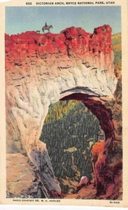 Postal UT: Victorian Arch, Bryce NP, Utah, lino vintage, sin publicar - Imagen 1 de 2