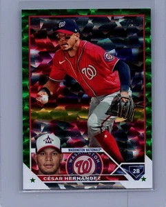 2023 Topps #244 Cesar Hernandez Green Foil #/499 - Picture 1 of 2