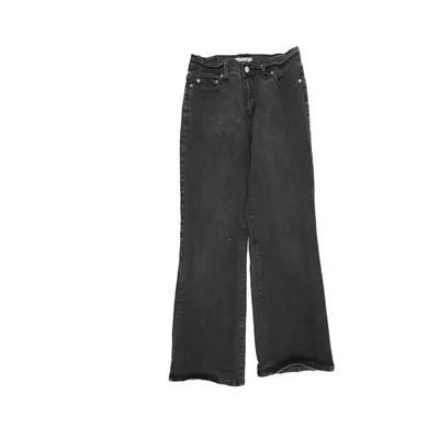 Pantalones de mezclilla negros Levi's 512 Perfectly Slimming Bootcut para mujer talla 12 Foto 1 de 4