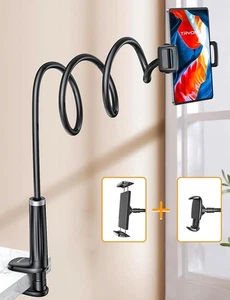 Soporte para teléfono TRYONE ANJ-117 cuello de cisne soporte para tableta para cama dispositivo de 4-13" negro - Imagen 1 de 13