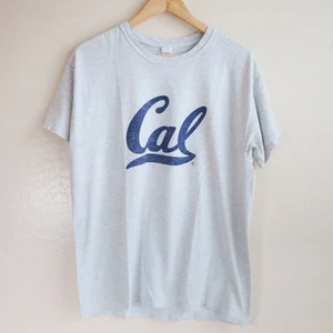 Vintage Cal Berkeley T-Shirt Gildan Cotton Gray Mens Large College Graphic Tee - Picture 1 of 8