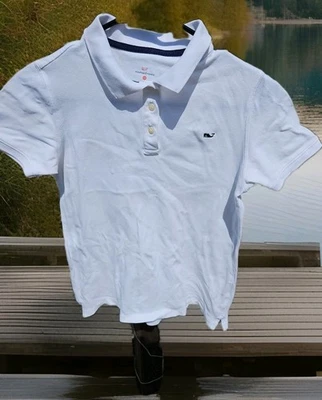 Vineyard Vines Girls White Polo Size XL - Image 1 of 4