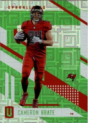 2017 Panini Unparalleled Lime Green #156 Cameron Brate - FB - Image 1 of 2