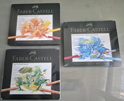 Drei Sets 24 er Faber Castell Polychromos, Albrecht Dürer und Pastellstifte - Bild 1 von 4